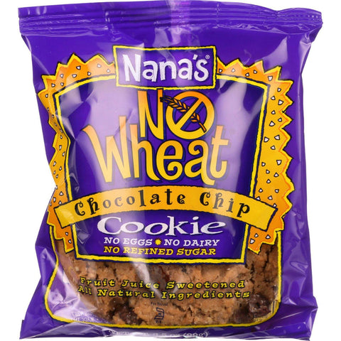 Nanas Cookie Cookie - Chocolate Chip - No Wheat - 3.5 Oz - Case Of 12