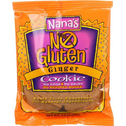 Nanas Cookie Cookie - Ginger - Gluten Free - 3.5 Oz - Case Of 12