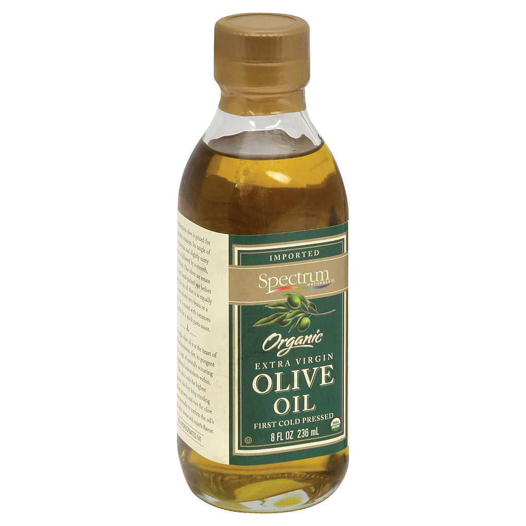 Spectrum Naturals Organic Unrefined Extra Virgin Olive Oil - Case Of 6 - 8 Fl Oz.