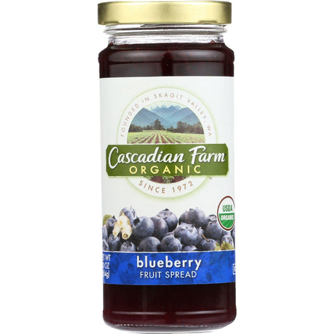 Cascadian Farm Fruit Spread - Organic - Blueberry - 10 Oz - Case Of 6