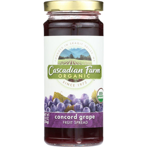 Cascadian Farm Fruit Spread - Organic - Concord Grape - 10 Oz - Case Of 6