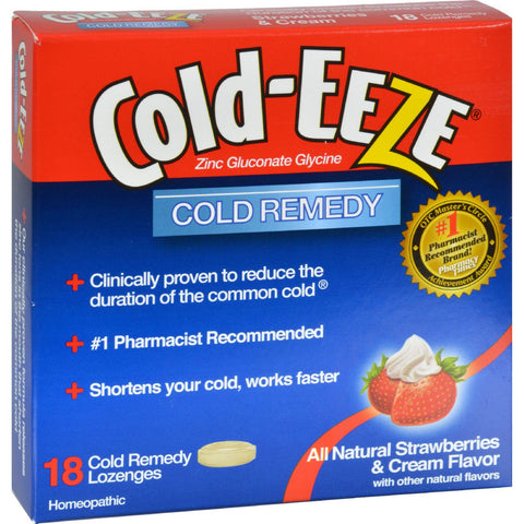 Cold-eeze Cold Remedy Lozenges Strawberries And Cream - 18 Lozenges