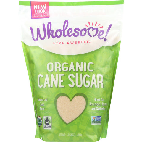 Wholesome Sweeteners Sugar - Organic - Turbinado - Raw Cane - 64 Oz - Case Of 6