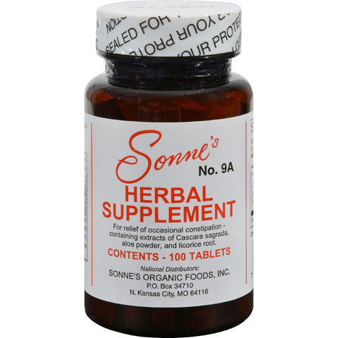 Sonne's No. 9a Herbal Supplement - 100 Tablets