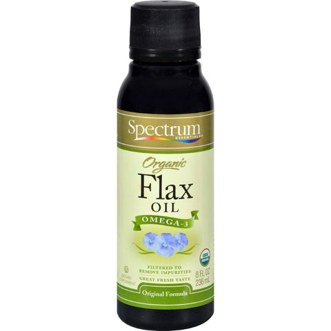 Spectrum Essentials Organic Flax Oil - Case Of 12 - 8 Oz