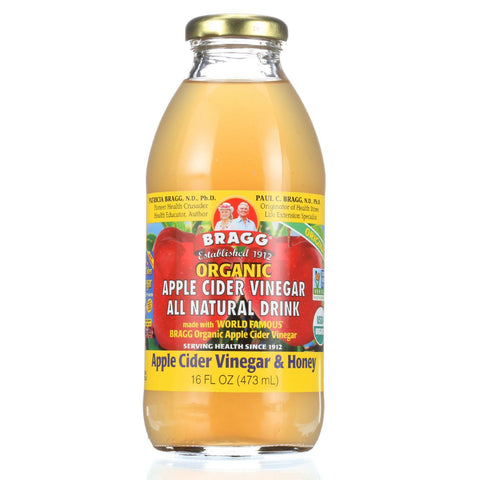 Bragg Apple Cider Vinegar Drink - Organic - Acv And Honey - 16 Oz - Case Of 12
