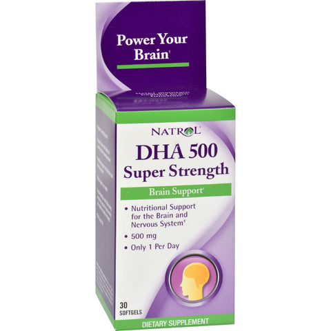 Natrol Dha 500 Super Strength - 500 Mg - 30 Softgels