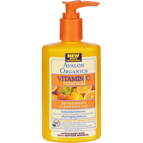 Avalon Organics Refreshing Cleansing Gel Vitamin C - 8.5 Fl Oz