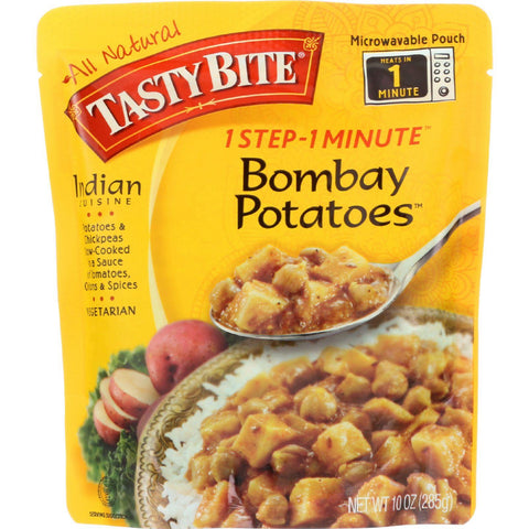 Tasty Bite Entree - Indian Cuisine - Bombay Potatoes - 10 Oz - Case Of 6