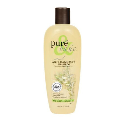 Pure And Basic Anti-dandruff Natural Shampoo Tea Tree And Rosemary - 12 Fl Oz