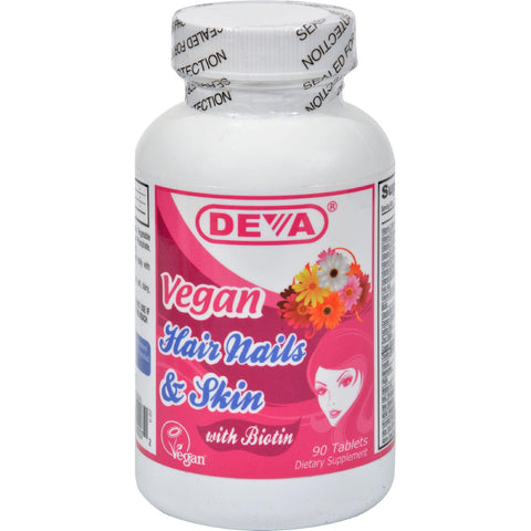 Deva Vegan Hair Nails And Skin - 90 Tablets