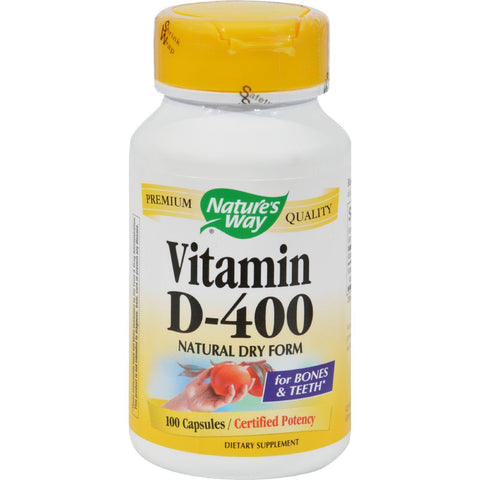 Nature's Way Vitamin D-400 - 400 Iu - 100 Capsules