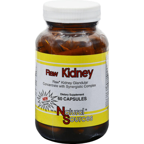 Natural Sources Raw Kidney - 60 Capsules