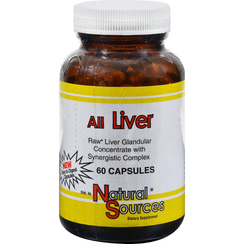 Natural Sources All Liver - 60 Capsules