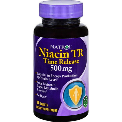 Natrol Niacin Tr - 500 Mg - 100 Tablets
