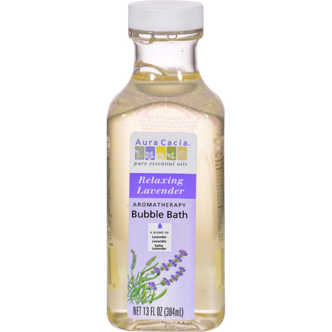 Aura Cacia Aromatherapy Bubble Bath Relaxing Lavender - 13 Fl Oz