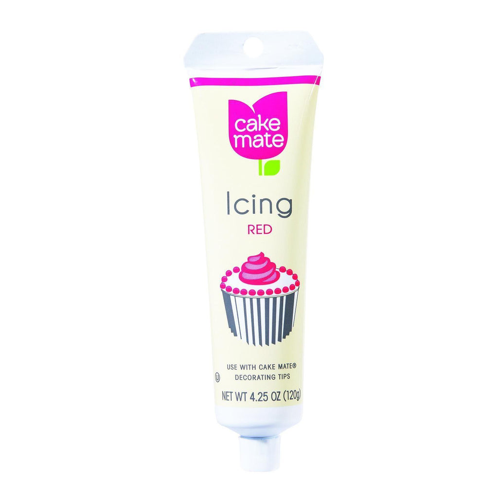 Cake Mate Decorating Icing - Red - 4.25 Oz - Case Of 6