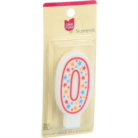 Cake Mate Birthday Party Candle - Numeral - 0 - 3 In - 1 Count - Case Of 6