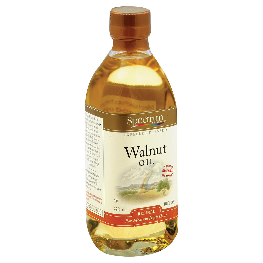 Spectrum Naturals Refined Walnut Oil - Case Of 12 - 16 Fl Oz.