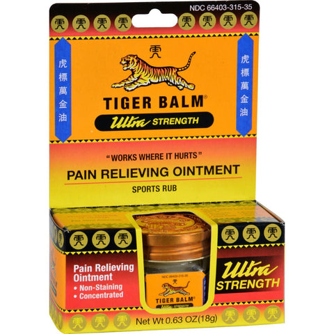 Tiger Balm Ultra Strength Pain Relieving Ointment - 0.63 Oz