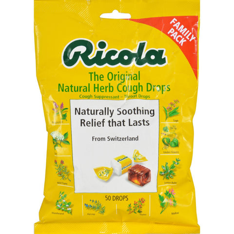 Ricola Cough Drops - Original Herb - Case Of 12 - 50 Pack