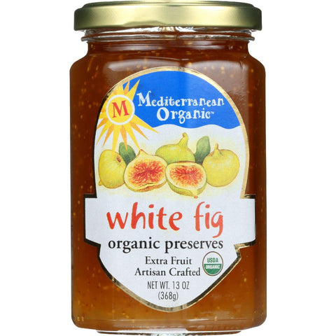 Mediterranean Organic Fruit Preserves - Organic - White Fig - 13 Oz - Case Of 12
