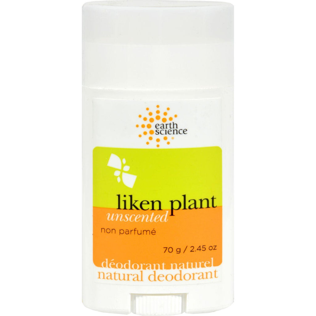 Earth Science Liken Plant Natural Deodorant Unscented - 2.5 Oz