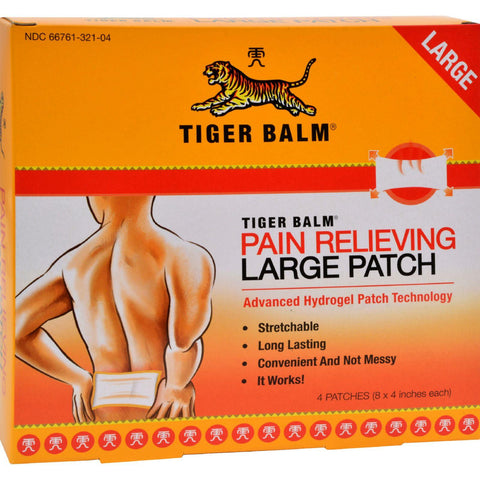 Tiger Balm Pain Relieving Large Patches - Case Of 6 - 4 Pack