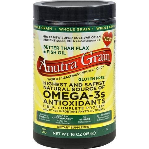 Anutra Omega 3 Antioxidants Fiber And Complete Protein Whole Grain - 16 Oz