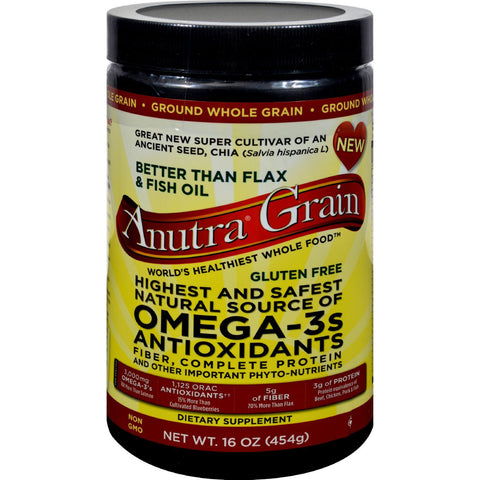 Anutra Omega 3 Antioxidants Fiber And Complete Protein Ground - 16 Oz