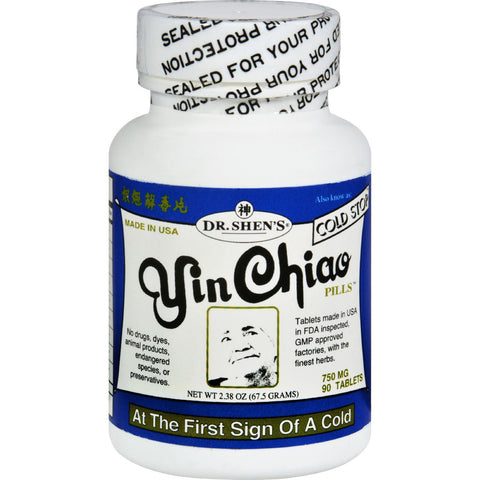 Dr. Shen's Colds And Flu Yin Chiao - 750 Mg - 90 Tablets