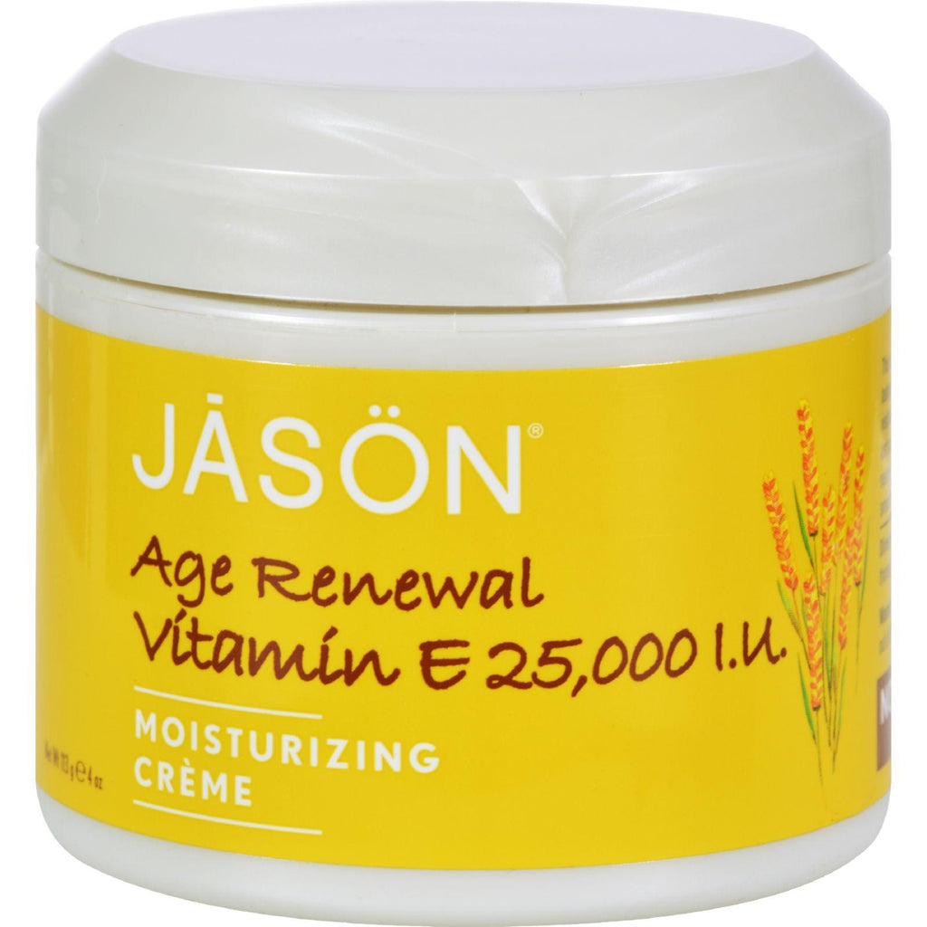 Jason Moisturizing Creme Vitamin E Age Renewal Fragrance Free - 25000 Iu - 4 Oz