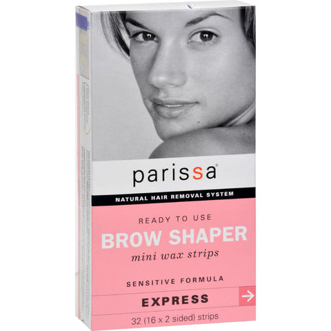 Parissa Natural Hair Removal System Brow Shaper - 32 Strips