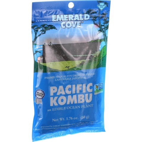 Emerald Cove Sea Vegetables - Pacific Kombu - Silver Grade - 1.76 Oz - Case Of 6