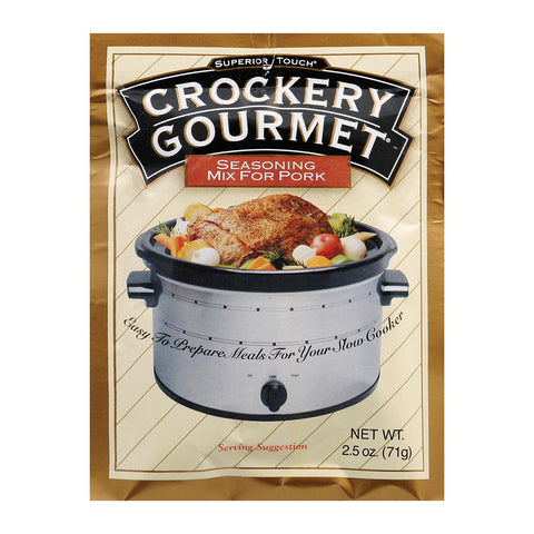 Crockery Gourmet Seasoning Mix - Pork - Case Of 12 - 2.5 Oz.