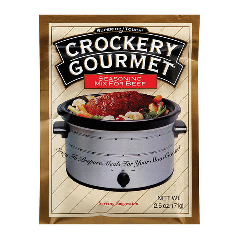 Crockery Gourmet Seasoning Mix - Beef - Case Of 12 - 2.5 Oz.