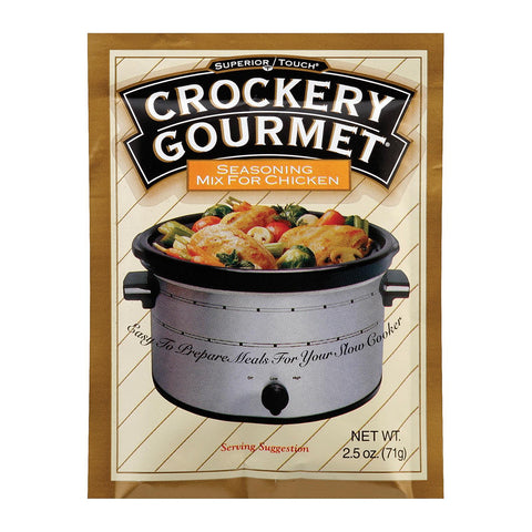 Crockery Gourmet Seasoning Mix - Chicken - Case Of 12 - 2.5 Oz.