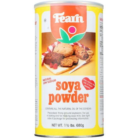 Fearns Soya Food Natural Soya Powder - 1.5 Lb - Case Of 12