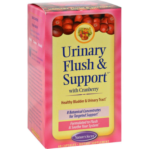 Nature's Secret Urinary Cleans And Flush With Cranberry Extract - 60 Capsules