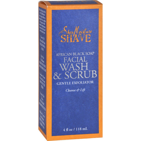 Sheamoisture African Black Soap Facial Wash And Scrub - 4 Fl Oz