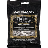 Jakemans Throat And Chest Lozenges - Licorice Menthol - Case Of 12 - 30 Pack