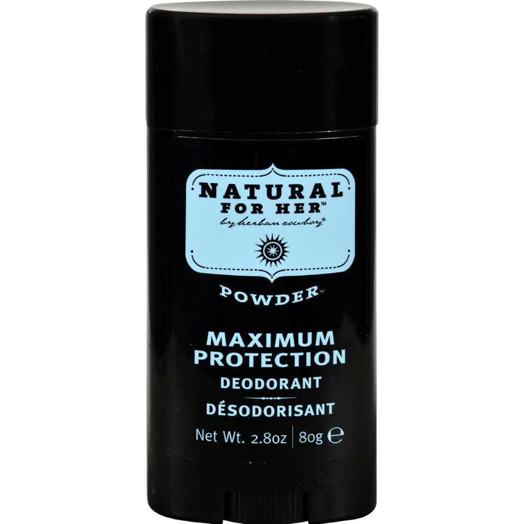 Herban Cowboy Deodorant Powder Scent - 2.8 Oz