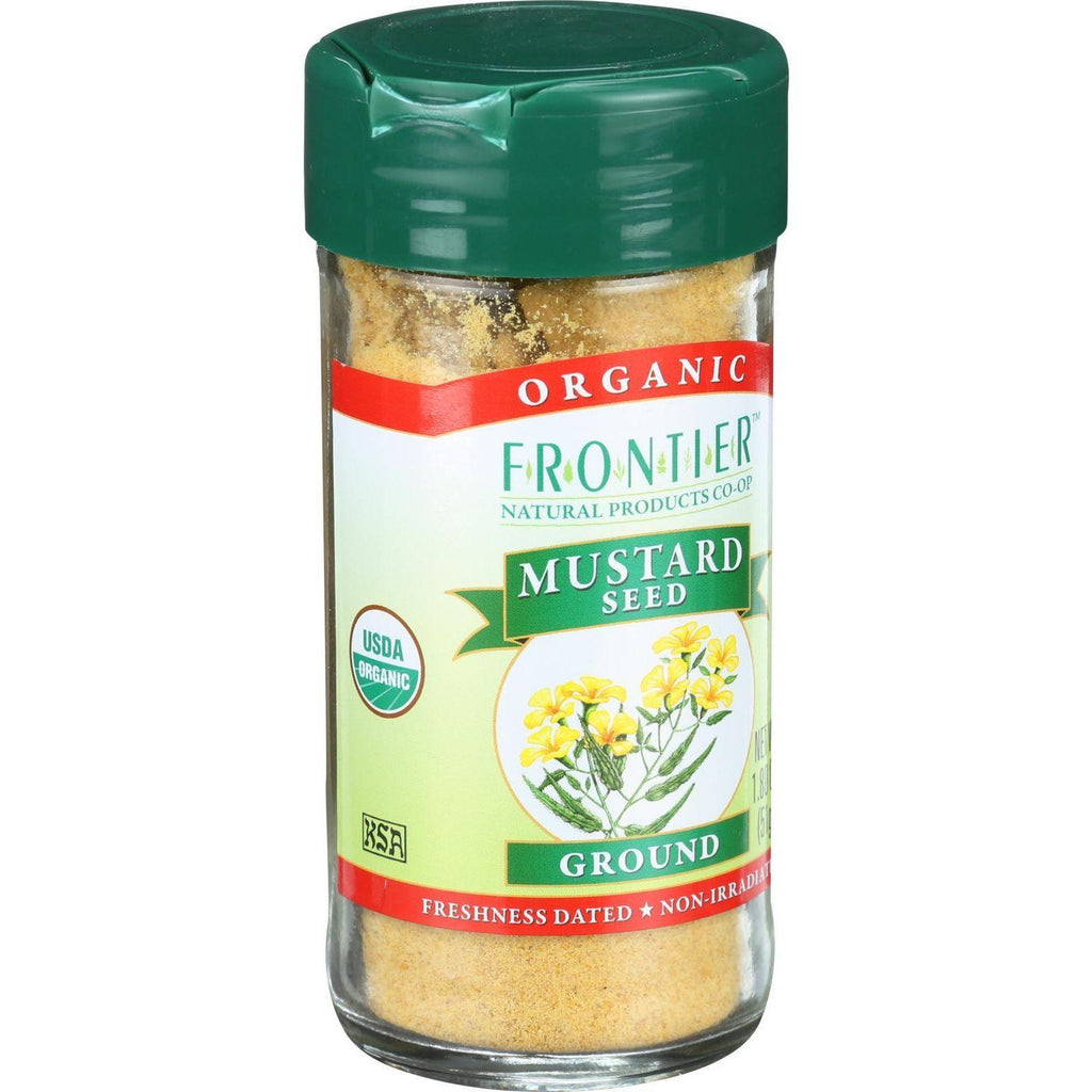 Frontier Herb Mustard Seed - Organic - Yellow - Ground - 1.80 Oz