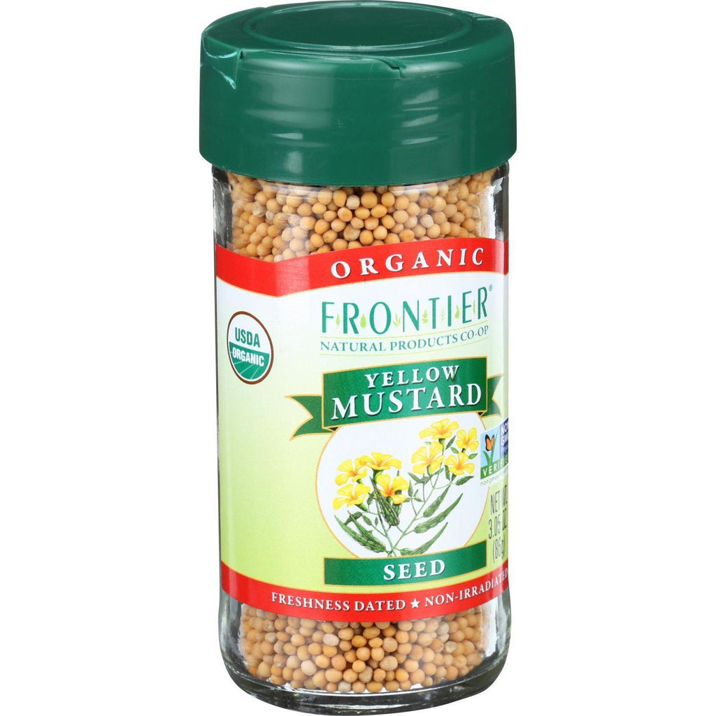 Frontier Herb Mustard Seed - Organic - Whole - Yellow - 3.05 Oz