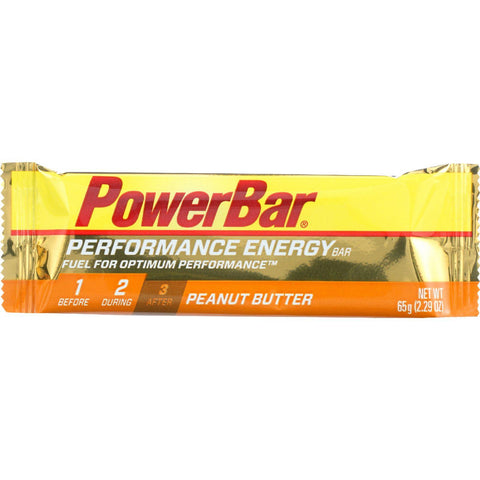 Powerbar Bar - Performance Energy - Peanut Butter - 2.29 Oz - Case Of 12