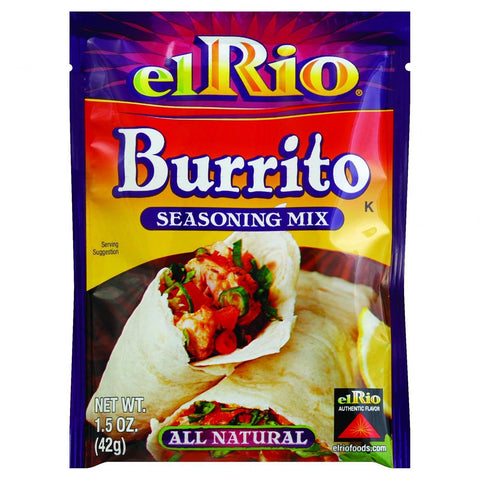 El Rio Seasoning Mix - Burrito - 1.5 Oz - Case Of 20
