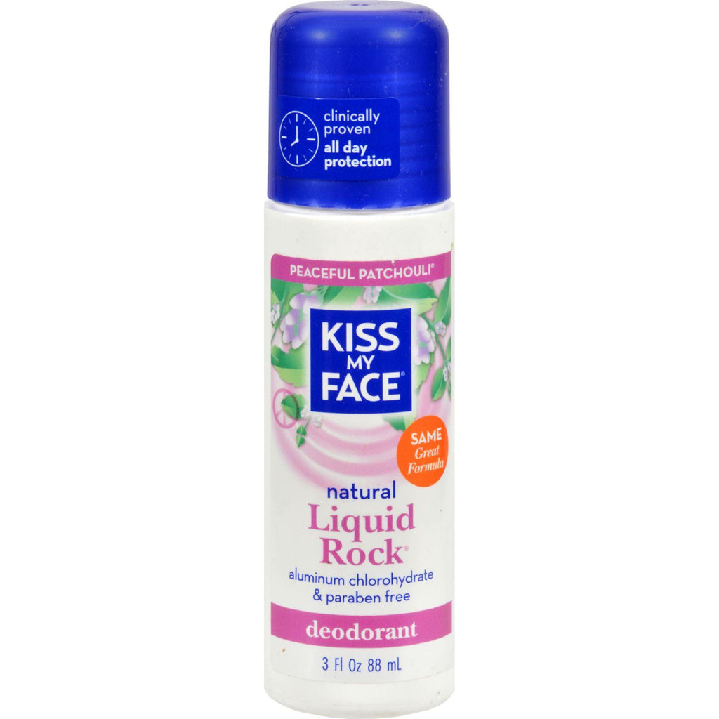 Kiss My Face Deodorant Liquid Rock Roll On Peaceful Patchouli - 3 Fl Oz