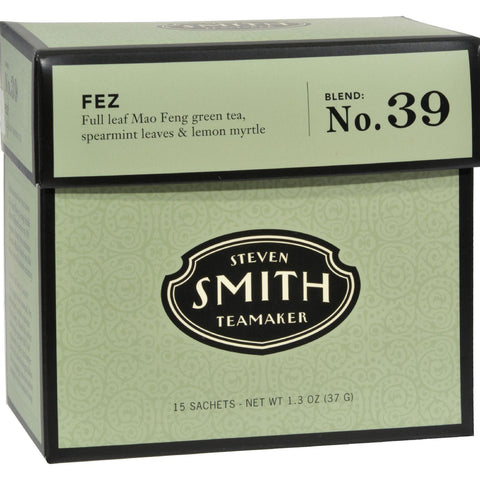 Smith Teamaker Green Tea - Fez - Case Of 6 - 15 Bags