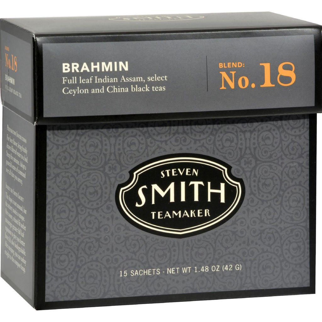 Smith Teamaker Black Tea - Brahmin - Case Of 6 - 15 Bags