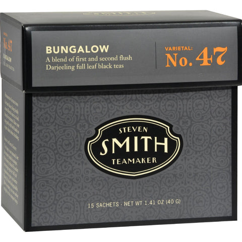 Smith Teamaker Black Tea - Bungalow - Case Of 6 - 15 Bags